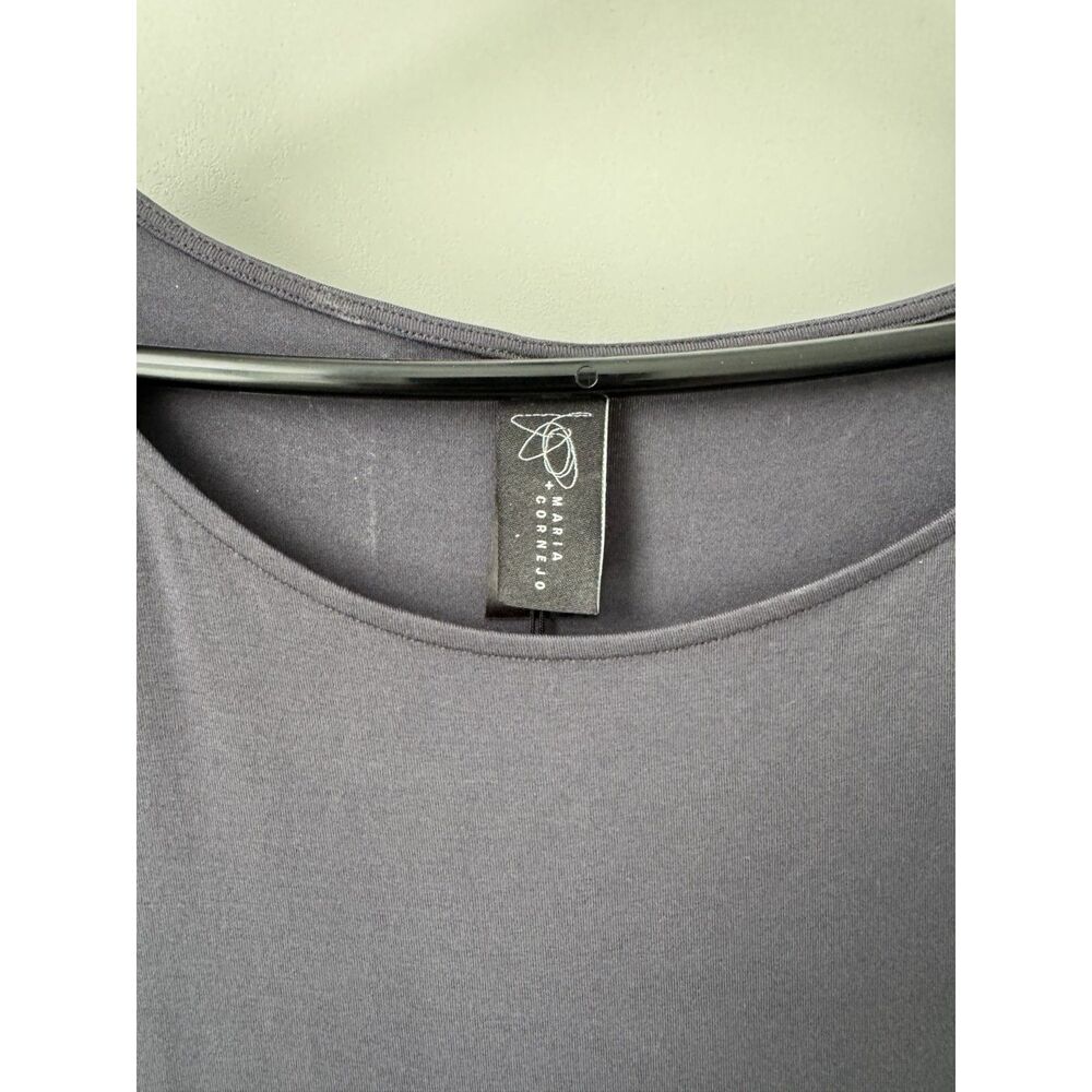 NWT Zero + Maria Cornejo Gray Knit Rushed Dress - Medium